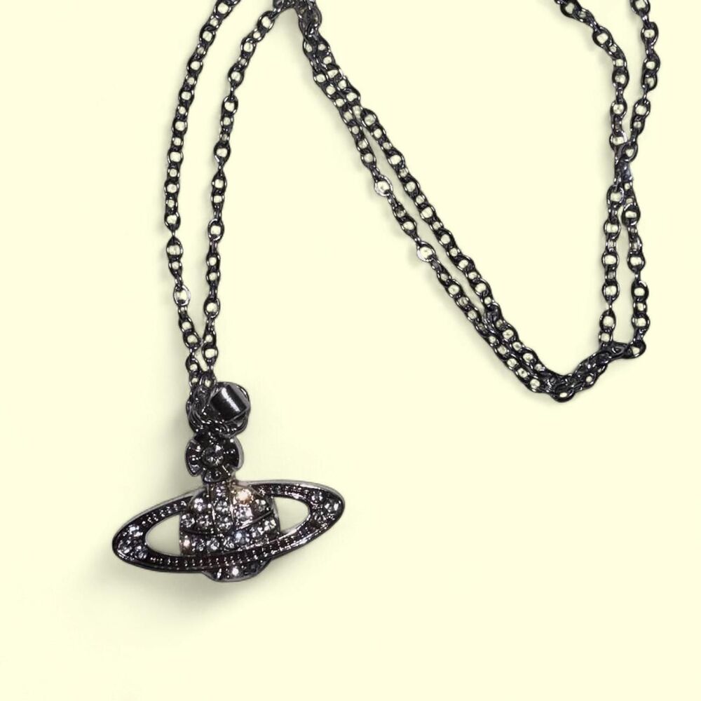 Silver Orb Pendant Necklace - Statement Piece